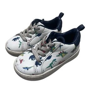 Carters Size 5 Toddler Dinosaur Shoes Pull On Low Top Sneakers